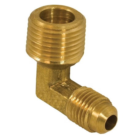 Jones Stephens 5/8in. x 1/2in. Brass Flare x MIP 90Deg. Elbow F40094